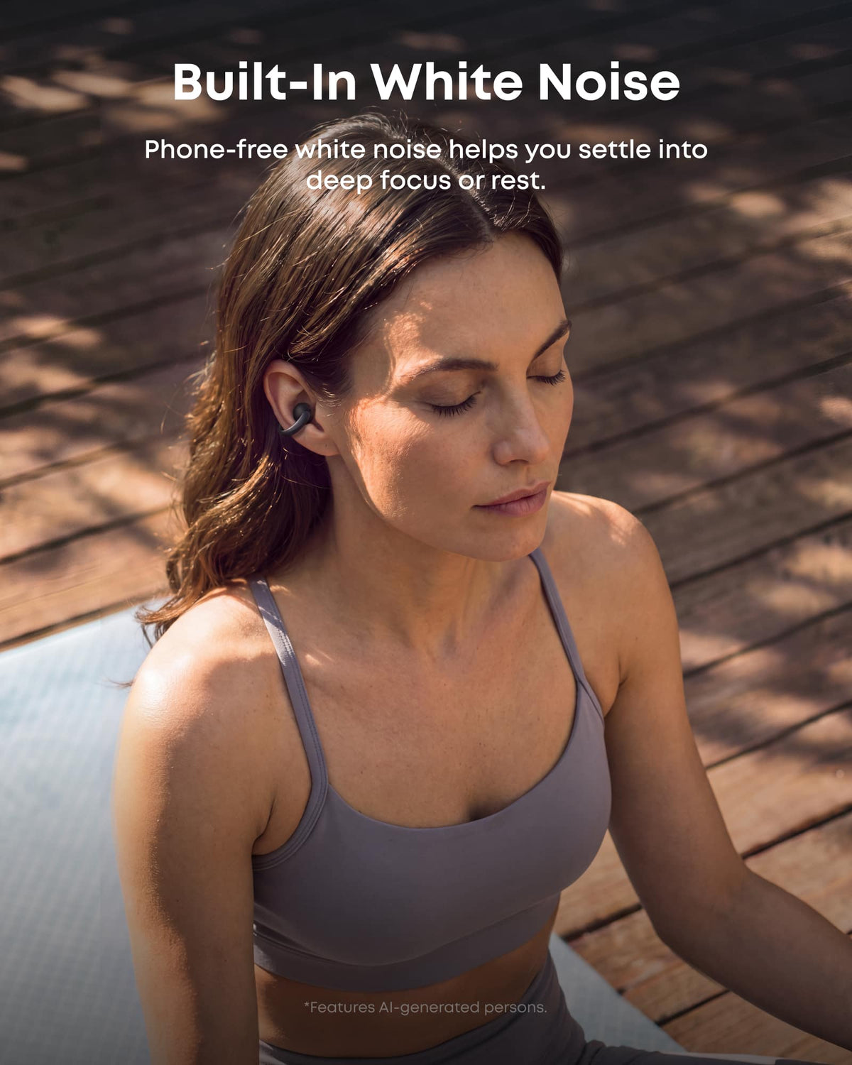 Anker - Soundcore AeroClip 2 Wireless Open-Ear Clip-On Bluetooth Earbuds - with Guinness Records-Certified Call Quality - Black