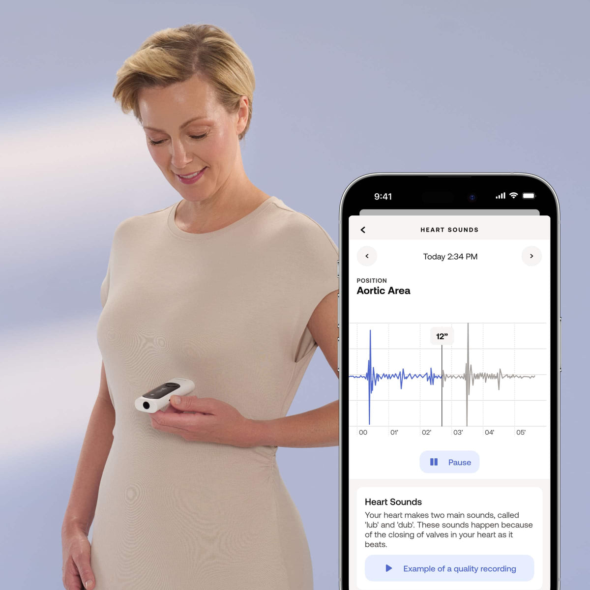 Withings - BeamO 3-in-1 Health MultiScan - Silver