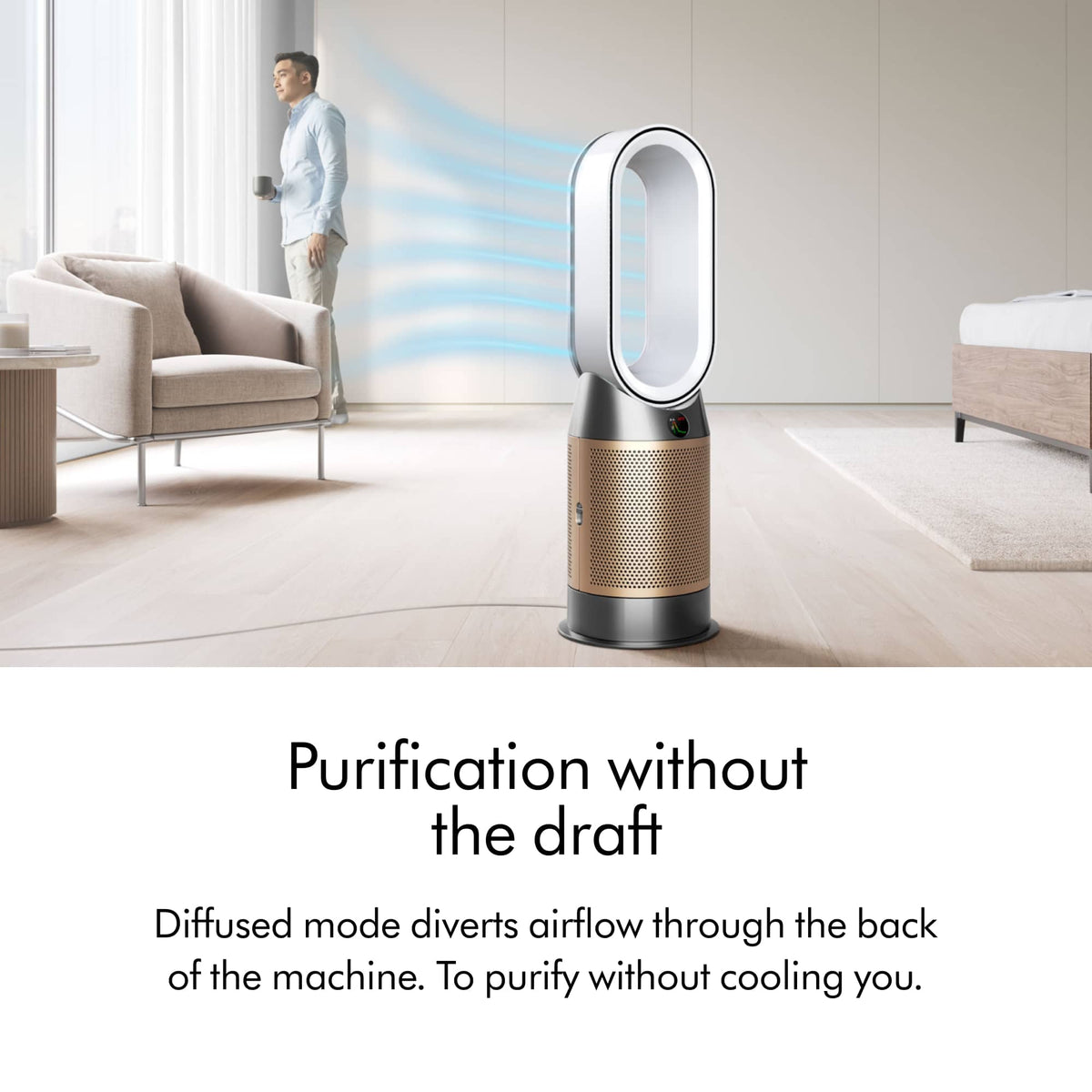 Dyson - Purifier Hot+Cool HP2 De-NOx​ - White/Gold