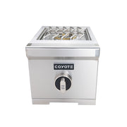 Coyote - 12" Built-In Gas Single Side Burner (NG) - Stainless Steel
