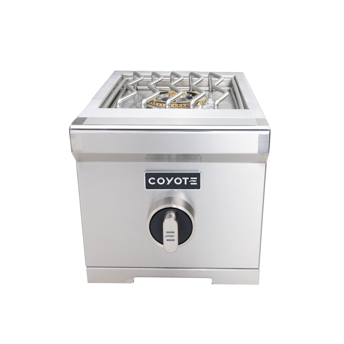 Coyote - 12" Built-In Gas Single Side Burner (NG) - Stainless Steel
