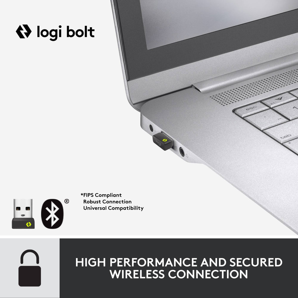 Logitech - Signature MK650 Combo for Business Full-size Wireless Membrane Keyboard and Mouse Bundle with Secure Logi Bolt Receiver - Off-White