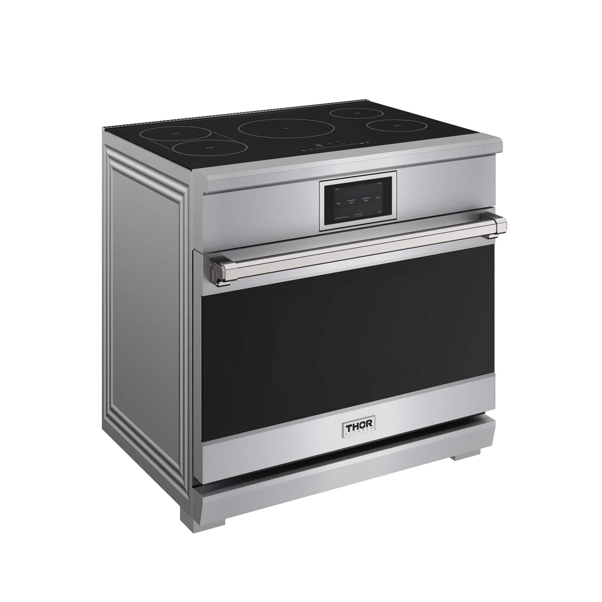 Thor Kitchen - 6 Cu Ft. Freestanding Induction Range with Air Fry - Stainless Steel