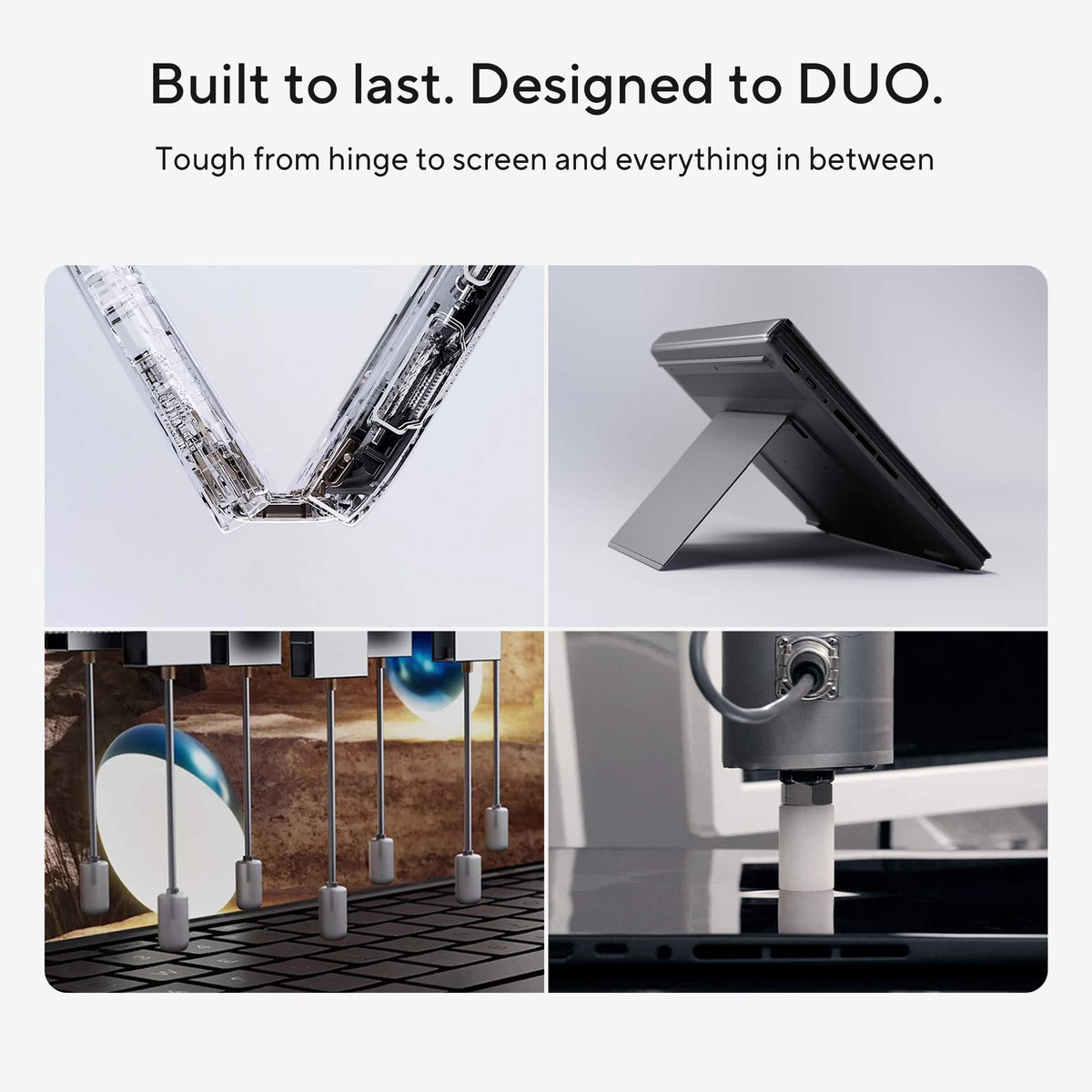 ASUS - Zenbook Duo Dual 14" 3K OLED Touch Laptop - Intel Core Ultra 9 386H - 32GB Memory - 1TB SSD - Moher Gray
