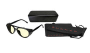 GUNNAR - Tallac Computer Glasses with Blue Light Reduction, Amber Lenses - Onyx