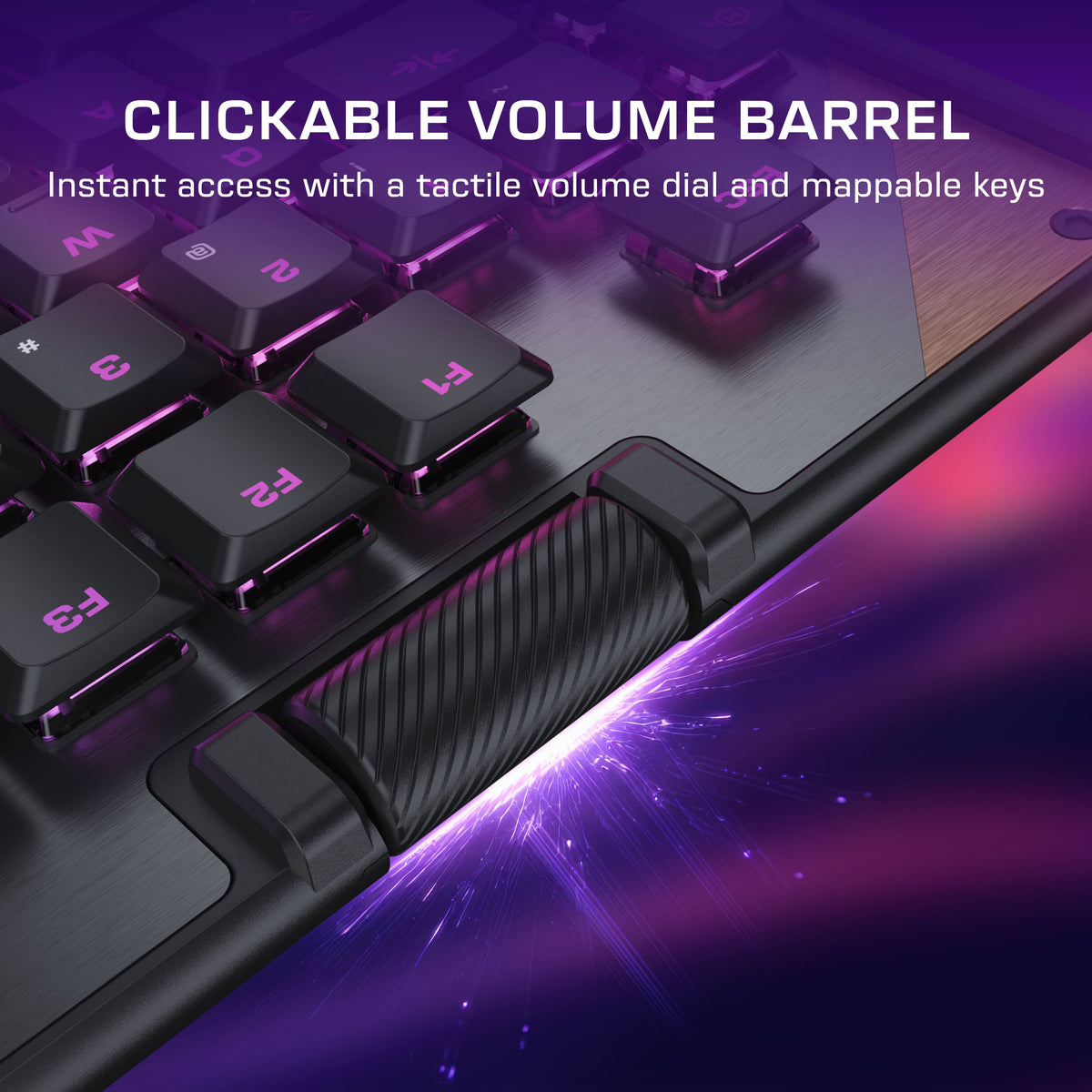 Turtle Beach - Command Series KB5 Full-Size Wired Mechanical Gaming Keyboard for PC - Black