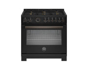 Bertazzoni - 36" Professional Series Dual Fuel Range - Carbonio - Carbonio