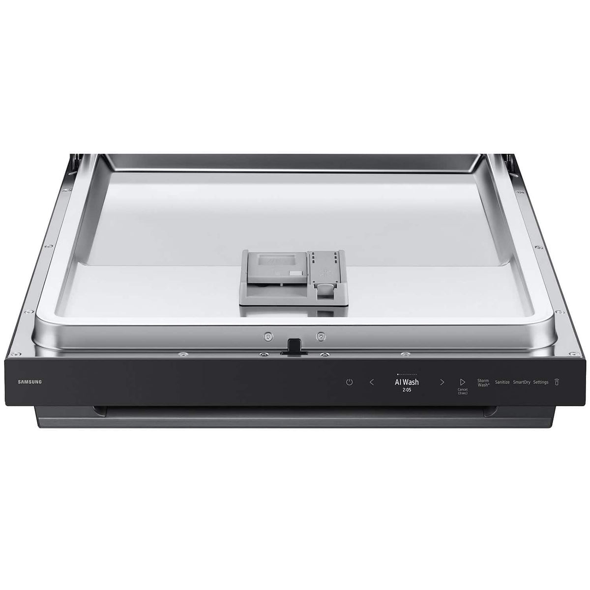 Samsung - 38 dBA Bespoke AI Dishwasher with 3rd Rack Washing System - Matte Black Steel