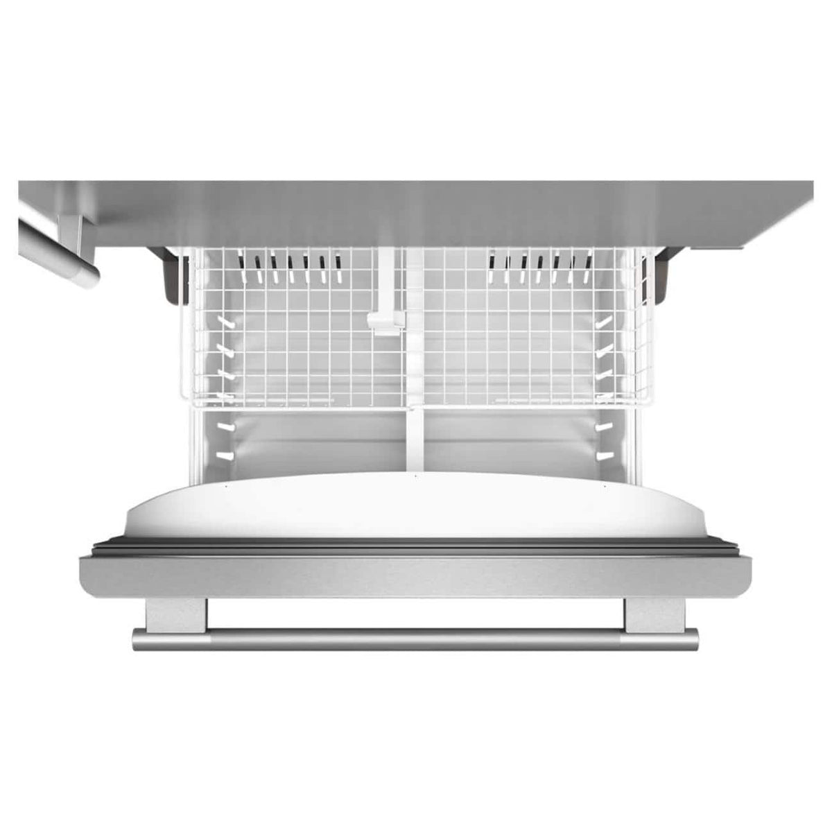 KitchenAid - 22 Cu. Ft. 33-Inch Standard-Depth Bottom Mount Refrigerator with Right Door Swing - Stainless Steel