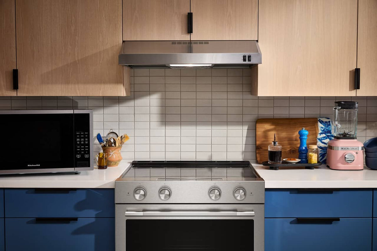 KitchenAid - 1.1 Cu. Ft. Low Profile Over-the-Range Smart Microwave with Sensor Cooking and Dual Fan Ventilation - Stainless Steel Fingerprint Resistant