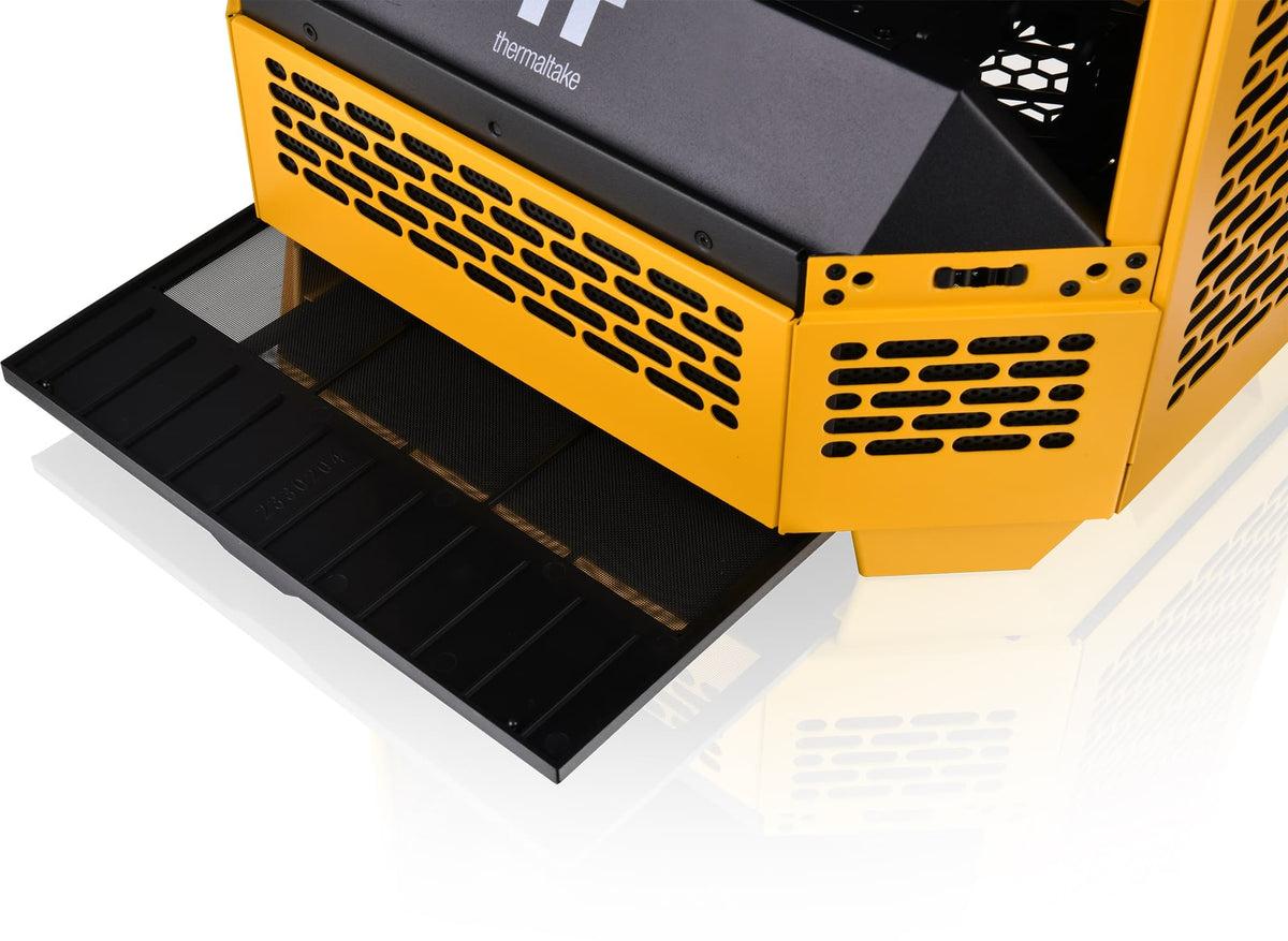 Thermaltake - The Tower 300 Micro ATX PC Case - Bumblebee Yellow