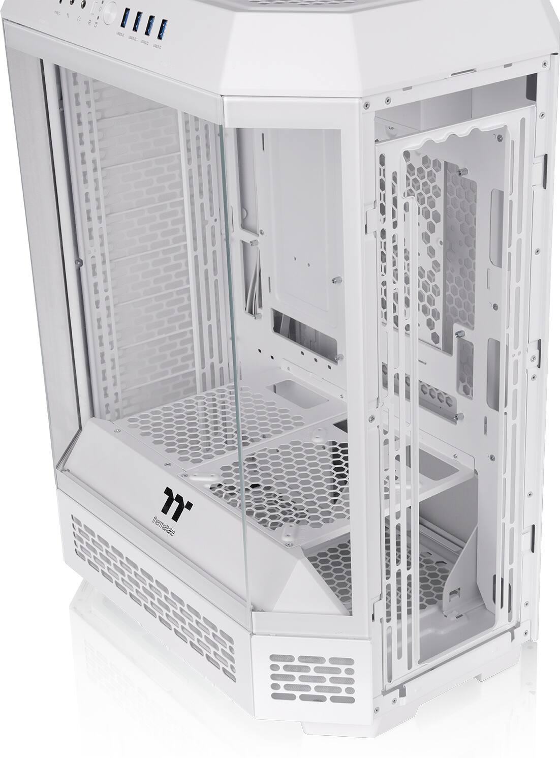 Thermaltake - Tower 600 Mid Tower ATX PC Case - Snow