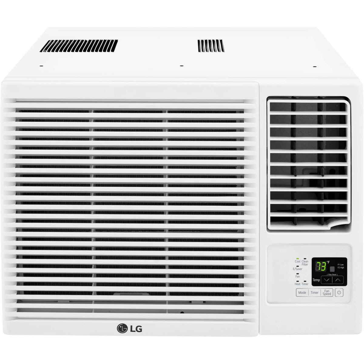 LG - 330 Sq. Ft. 7,600 BTU Window Air Conditioner with Supplemental Heat Function - White