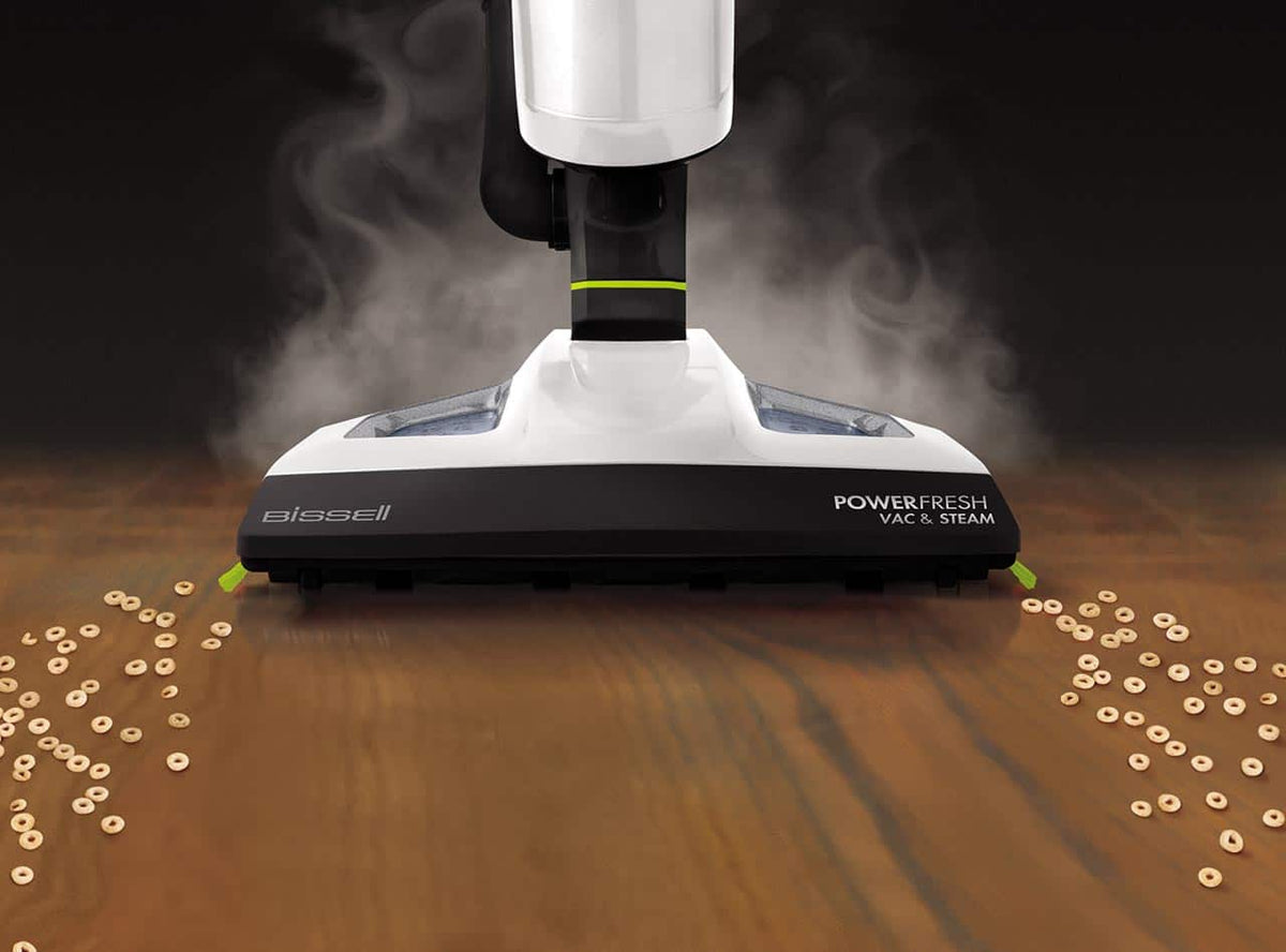 BISSELL - PowerFresh Vac & Steam All-in-One Vacuum and Steam Mop - White/ Green