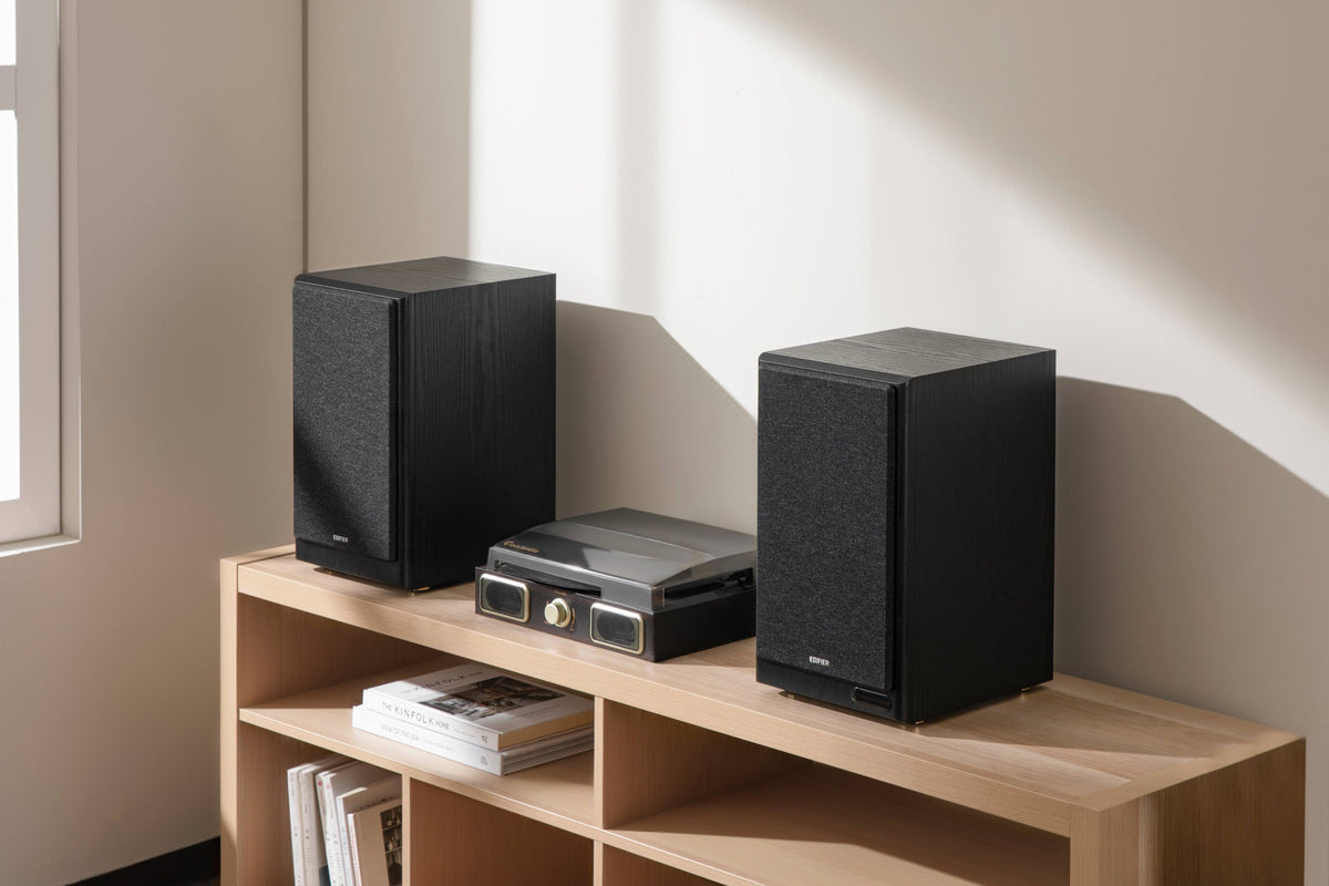 Edifier - R2750DBMKII Audiophile Active Bookshelf Bluetooth 6.0 and Optical Input - 2.0 Speaker (Pair) - Black