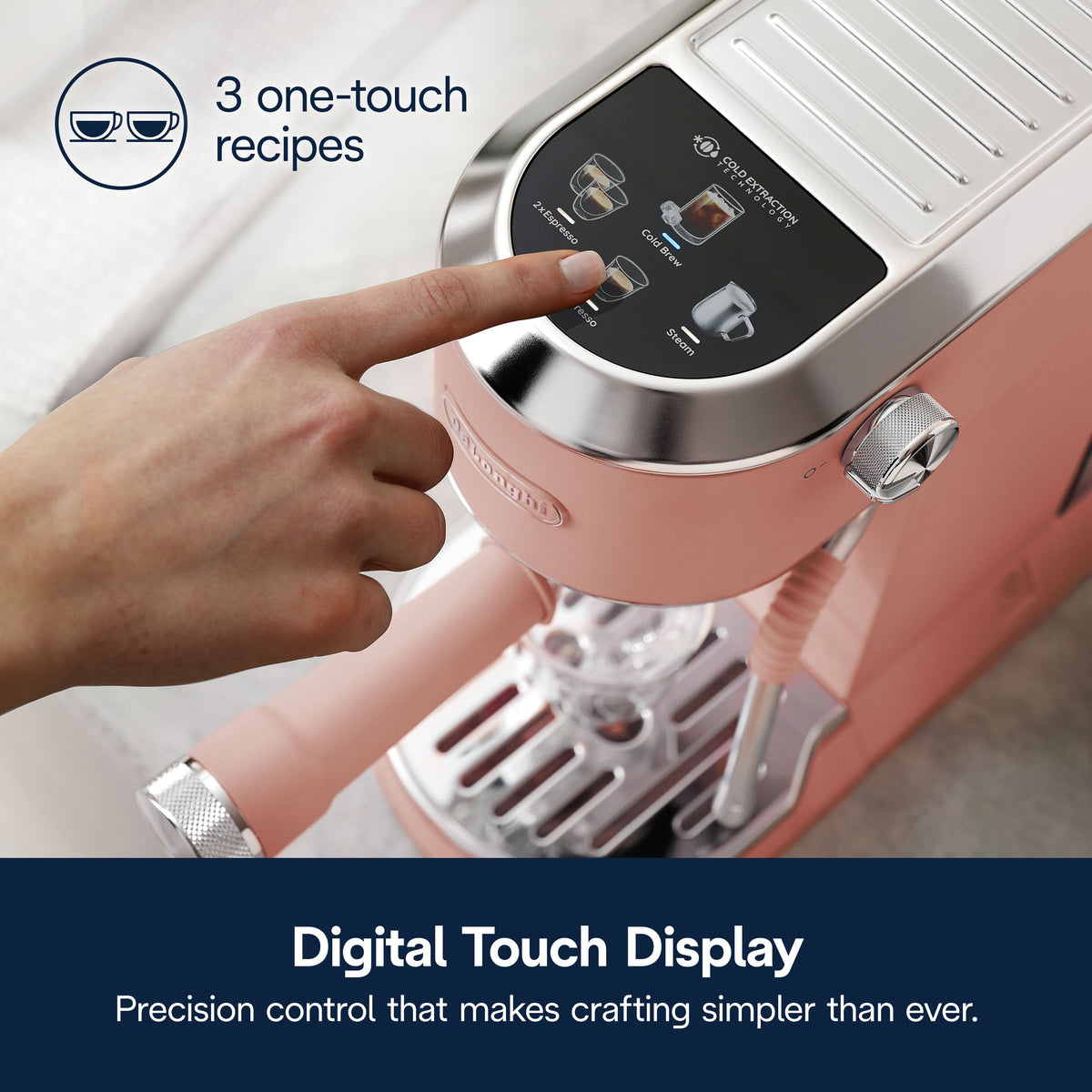 De'Longhi - Dedica Duo Espresso Machine - Rose