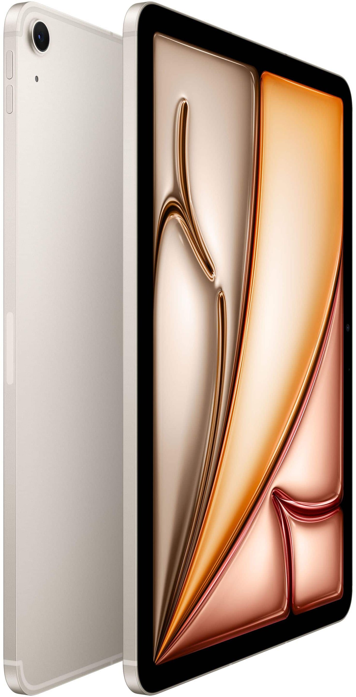 Apple - 11-inch iPad Air M3 chip Built for Apple Intelligence Wi-Fi + Cellular 1TB - Starlight (AT&T)