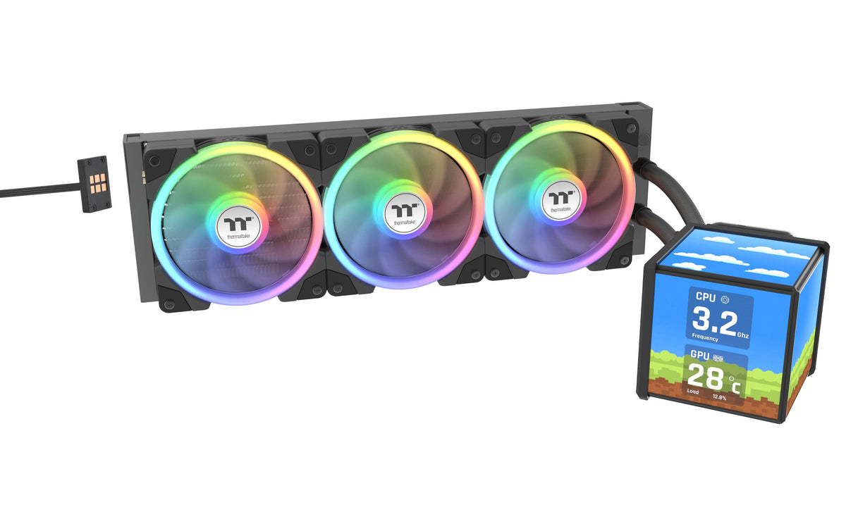Thermaltake - Minecube 360 Ultra ARGB CPU AIO Liquid Cooler - Black
