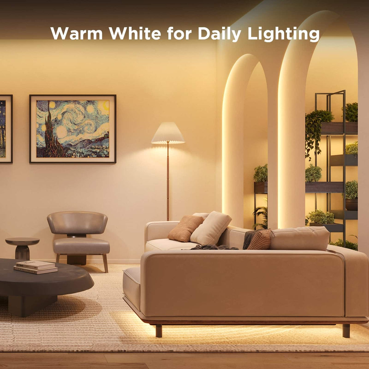 Govee - 9.8ft Wi-Fi RGBICW LED Strip Light - Multi