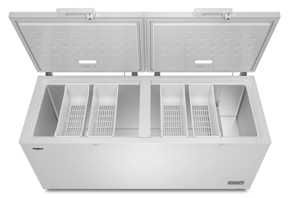 Whirlpool - 22 cu. ft. Convertible Freezer-to-Fridge Chest Freezer with 4 Storage Baskets - White