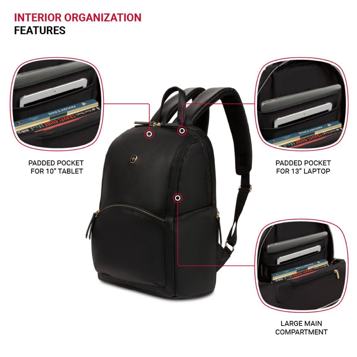 SwissGear - Ladies Laptop Backpack - Black
