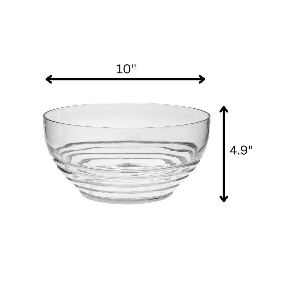 Swirl Acrylic Serving Bowls, Unbreakable