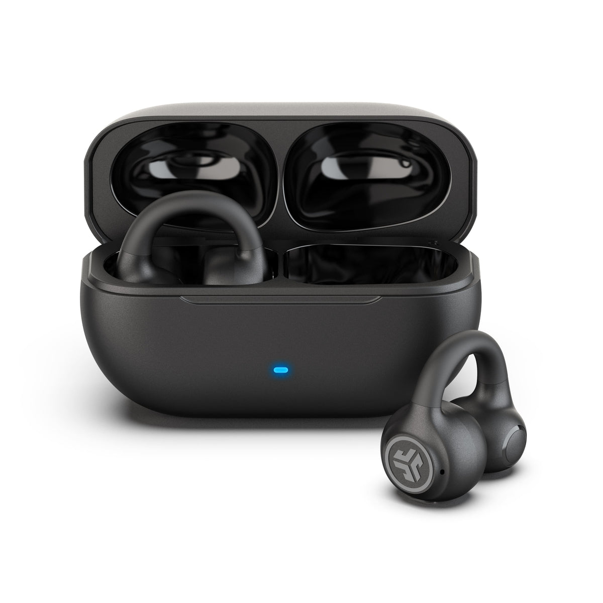 JLab - Flex Open-Clip True Wireless Earbuds - Black