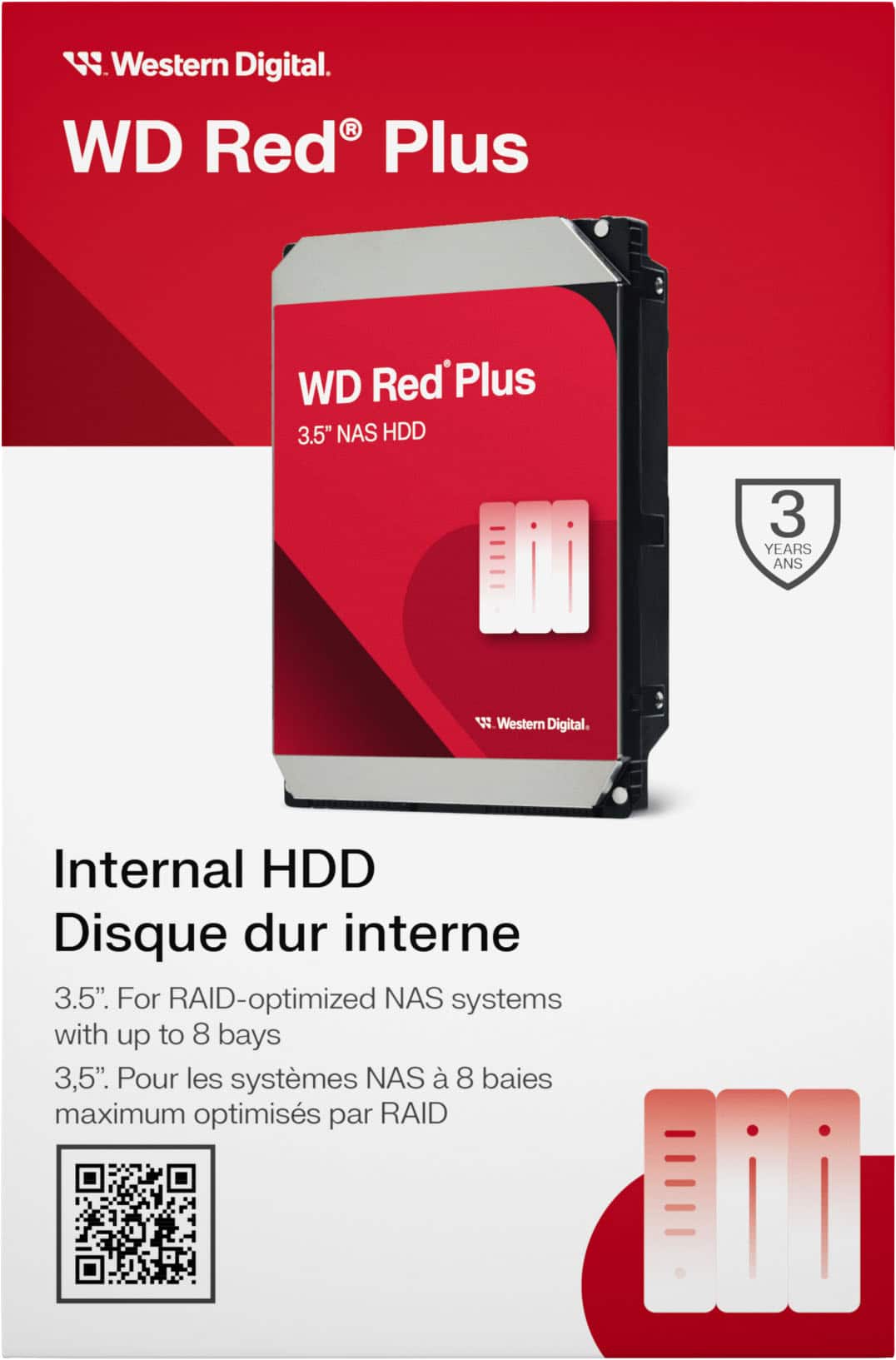 WD - Red Plus 10TB NAS Internal Hard Drive