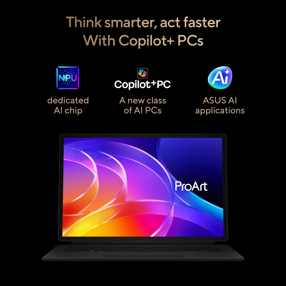 ASUS - ProArt PZ14 14" OLED 3K Touch Detachable Laptop - Snapdragon X2 Elite 18-Core - 32GB RAM - 1TB SSD - Copilot+ PC - Nano Black