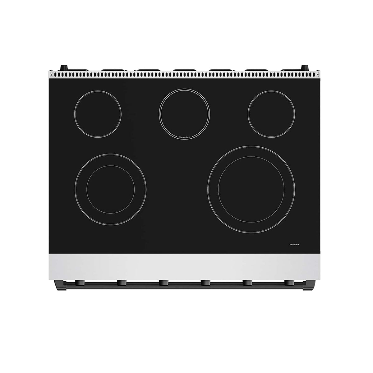 36 in. Wide 5 Elements Gordon Ramsay Series by Thor Kitchen 6.0 Cu. Ft Freestanding Electric Range with Black Hardware - Stainless Steel