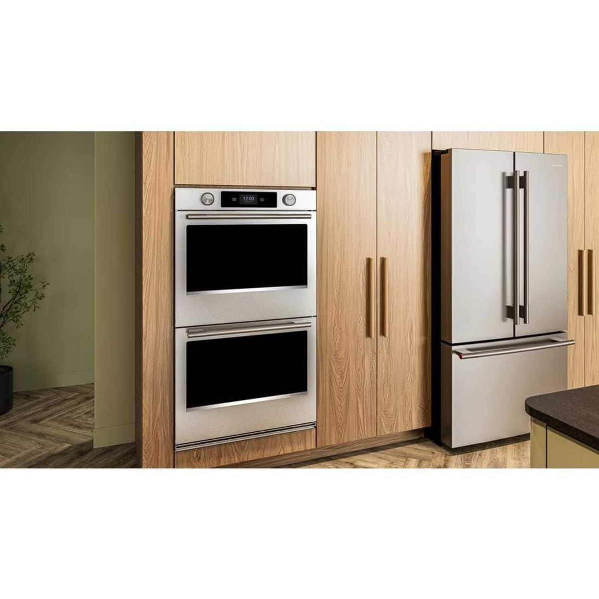 KitchenAid - 30" Smart Built-In Electric Double Wall Oven with Assisted Cooking Modes - Stainless Steel