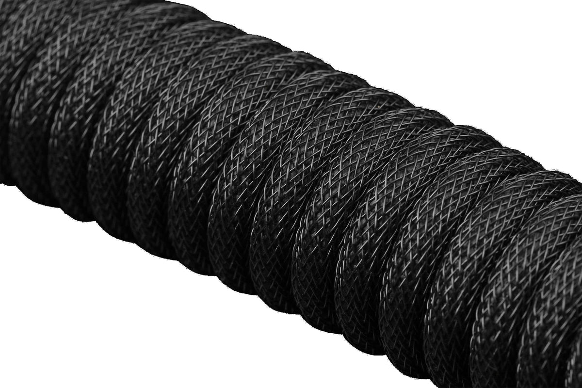 DROP - Coiled 4.5' USB-A to USB-C Keyboard Cable - Black