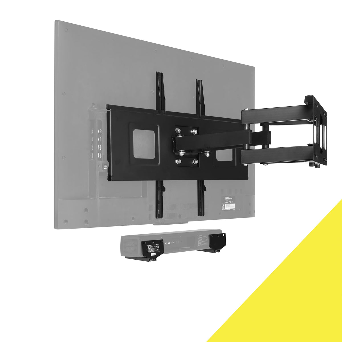 Best Buy essentials™ - Fixed Soundbar Wall Mount for Most 20 lb. Soundbars - Black