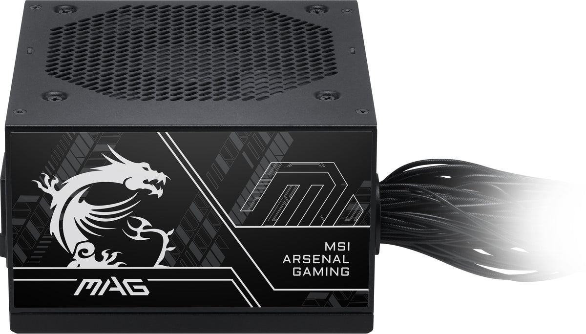 MSI - MAG A650BN PCIE5 III 650W 80 PLUS Bronze Non-Modular ATX 3.1 & PCIe 5.1 Ready Power Supply - Black