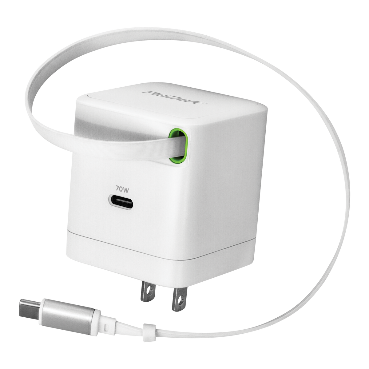 ReTrak - 70W USB-C Wall Charger - White