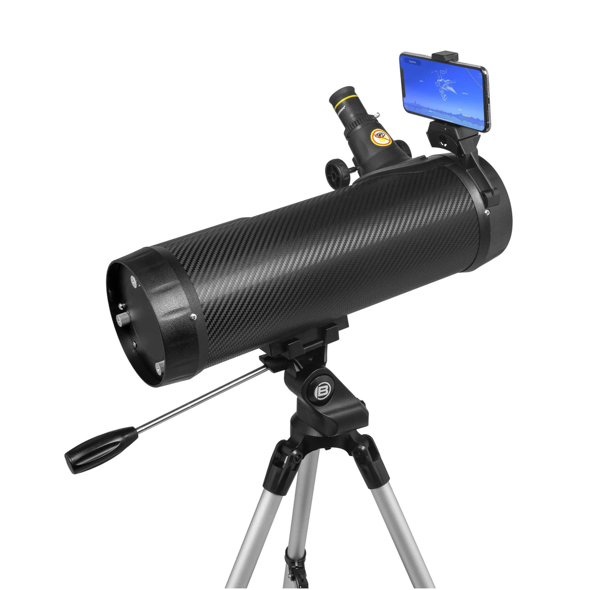National Geographic - 114mm Reflector Telescope with APP - Black