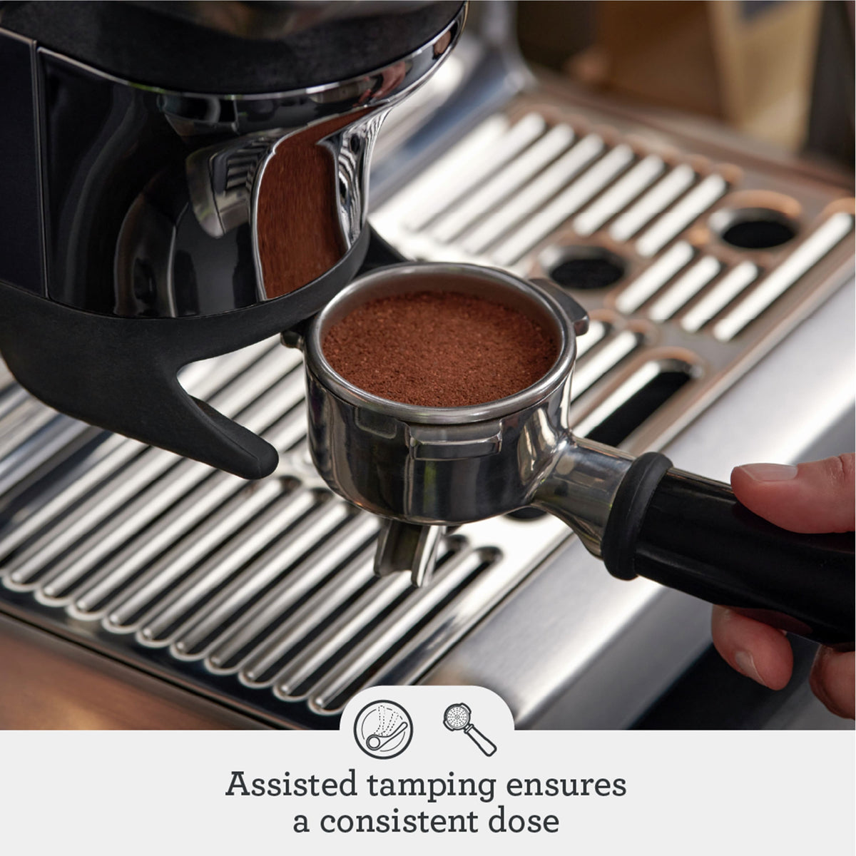 Breville - the Barista Express Impress Espresso Machine - Brushed Stainless Steel