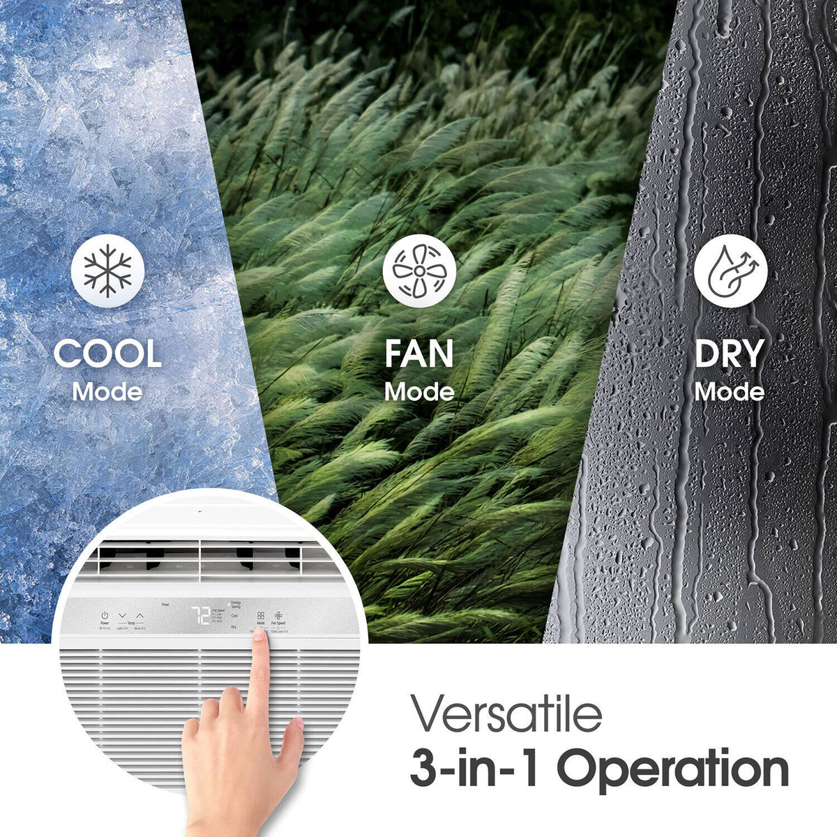 LG - 250 Sq. Ft. 6,000 BTU Window Air Conditioner - White
