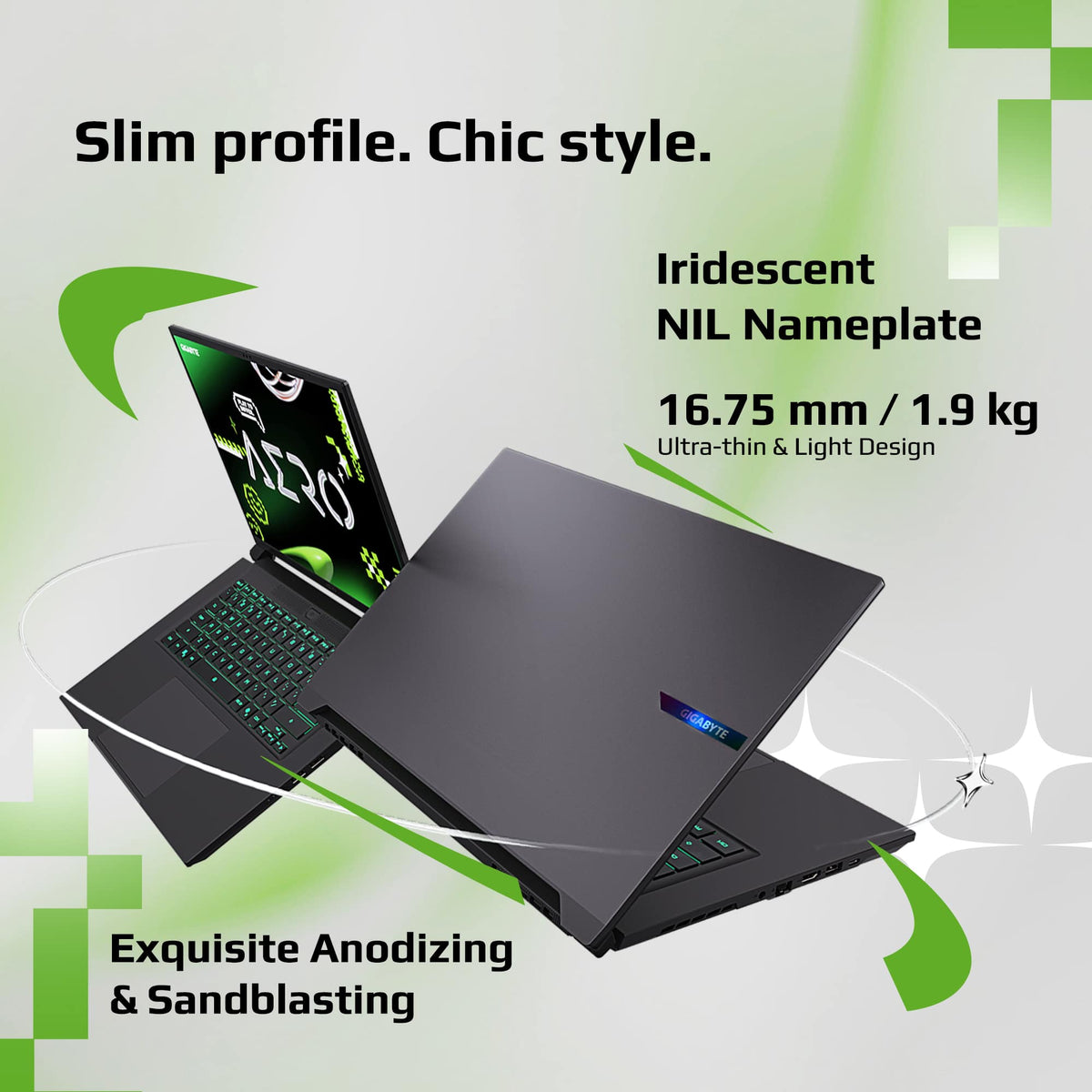GIGABYTE - AERO X16 - Copilot+ PC - 165Hz 2560x1600 WQXGA - RTX™ 5060 - AMD Ryzen 7 260 - 1TB SSD - 16GB DDR5 RAM - Space Gray
