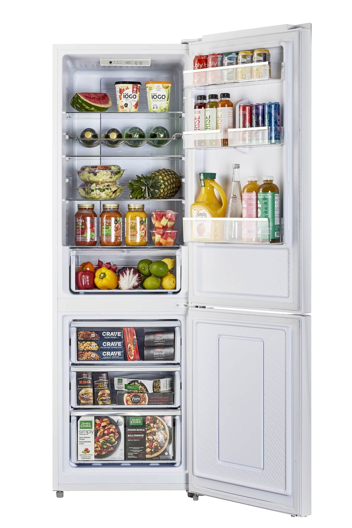 Unique Appliances - 24 in. Wide 12 cu. ft. Solar Powered DC Refrigerator - Marshmallow White