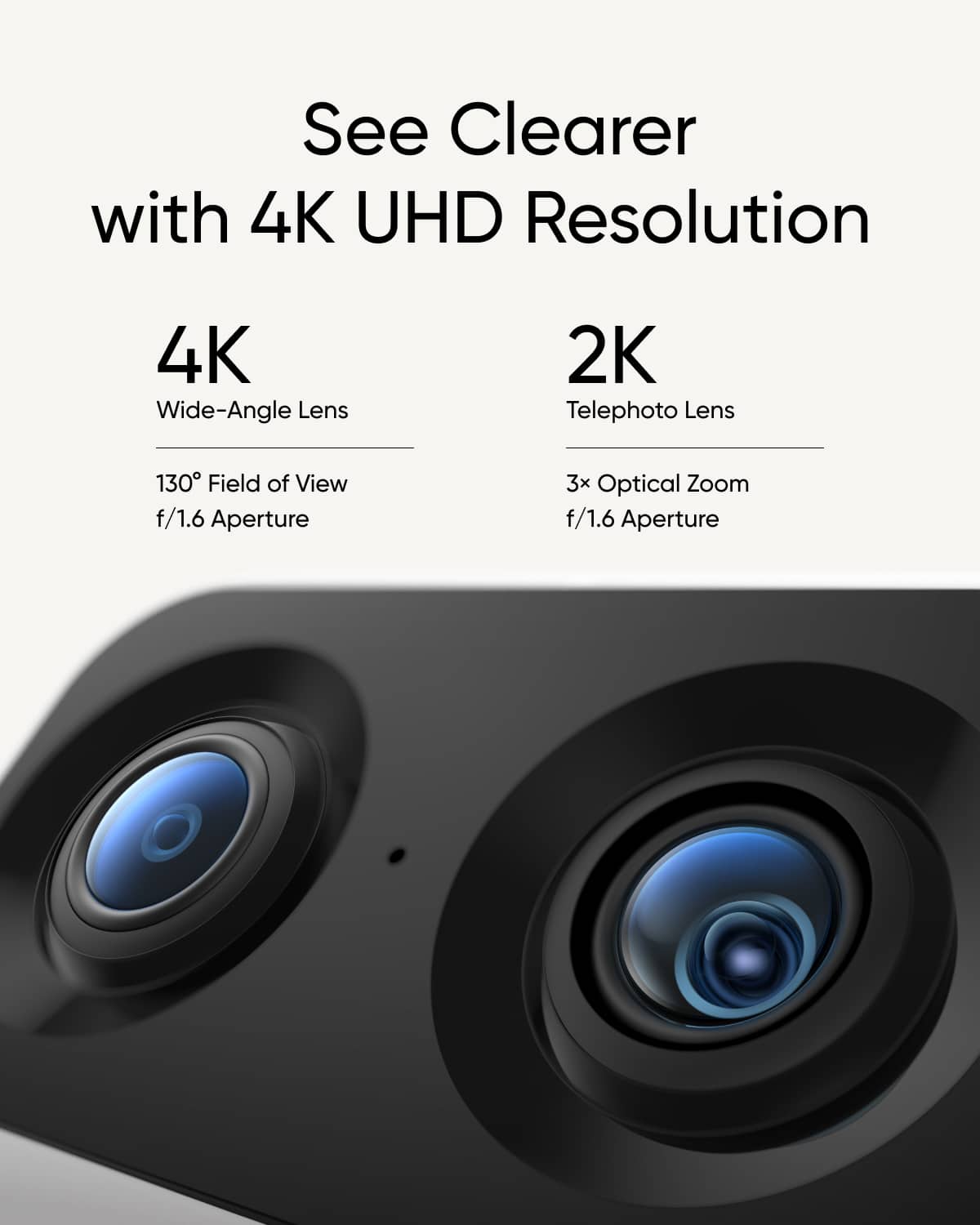 eufy - S350 Indoor Wired 4K PTZ Security Camera with Dual Lens - White