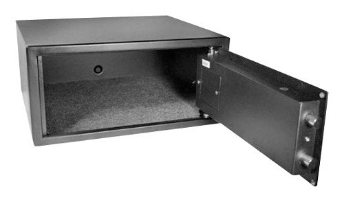 Barska - Biometric Fingerprint Security Home Safe Box 0.79 Cu Ft - Black