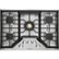 Monogram - 30" Built-In Gas Cooktop with 5 burners and Sapphire Glass Precision Knobs - Stainless Steel