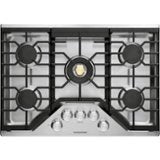 Monogram - 30" Built-In Gas Cooktop with 5 burners and Sapphire Glass Precision Knobs - Stainless Steel