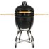 Coyote - Asado Charcoal Smoker with Cart and Side Shelves - Black