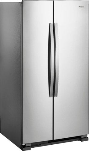 Whirlpool - 33 in. Wide 21.7 cu. ft. Side-by-Side Refrigerator - Monochromatic Stainless Steel