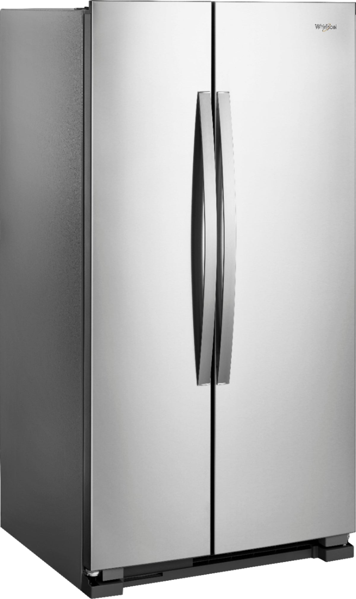 Whirlpool - 33 in. Wide 21.7 cu. ft. Side-by-Side Refrigerator - Monochromatic Stainless Steel