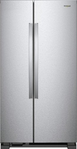 Whirlpool - 33 in. Wide 21.7 cu. ft. Side-by-Side Refrigerator - Monochromatic Stainless Steel