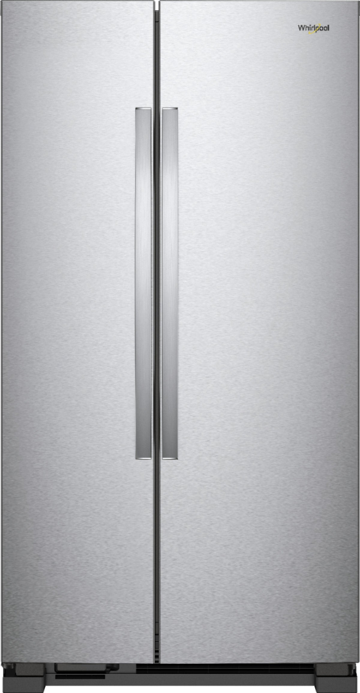 Whirlpool - 33 in. Wide 21.7 cu. ft. Side-by-Side Refrigerator - Monochromatic Stainless Steel