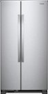 Whirlpool - 33 in. Wide 21.7 cu. ft. Side-by-Side Refrigerator - Monochromatic Stainless Steel